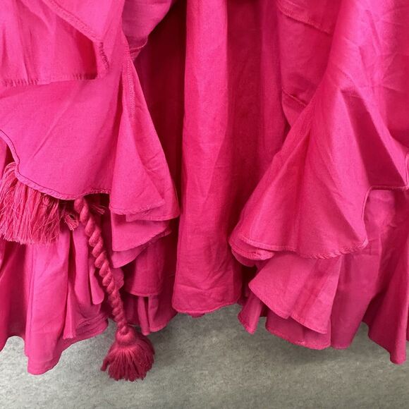 Rhode Womens Barbie Pink Casey Mini Dress Ruffle Flare Chic‎ Feminine Size Small - Picture 9 of 16